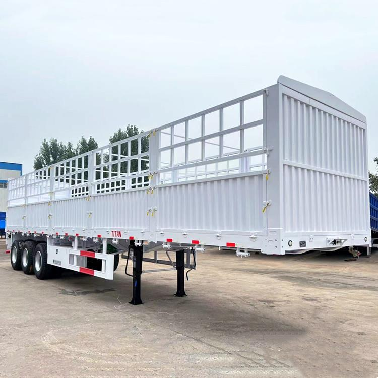 3 Axles Fence Fence Semi Trailer